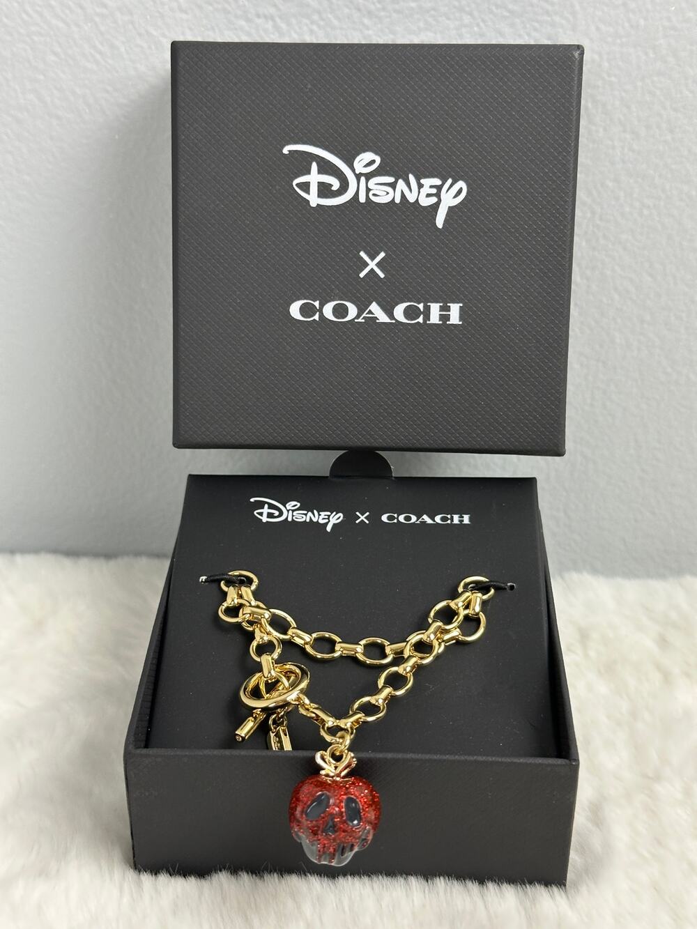 Disney x Coach Poison Apple Charm Bracelet CD810 Snow White Evil Queen NWT